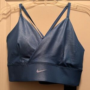 Nike Women's Strappy Blue Sports Bra